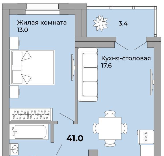 квартира г Екатеринбург Уралмаш ул Орловская фото 1