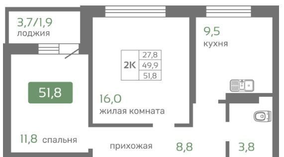 квартира г Красноярск р-н Октябрьский Мясокомбинат фото 1