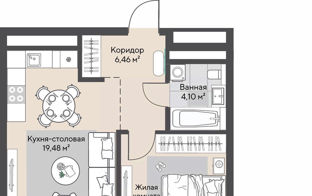 квартира г Екатеринбург Эльмаш ЖК Изумрудный Бор Проспект Космонавтов, жилрайон фото 2