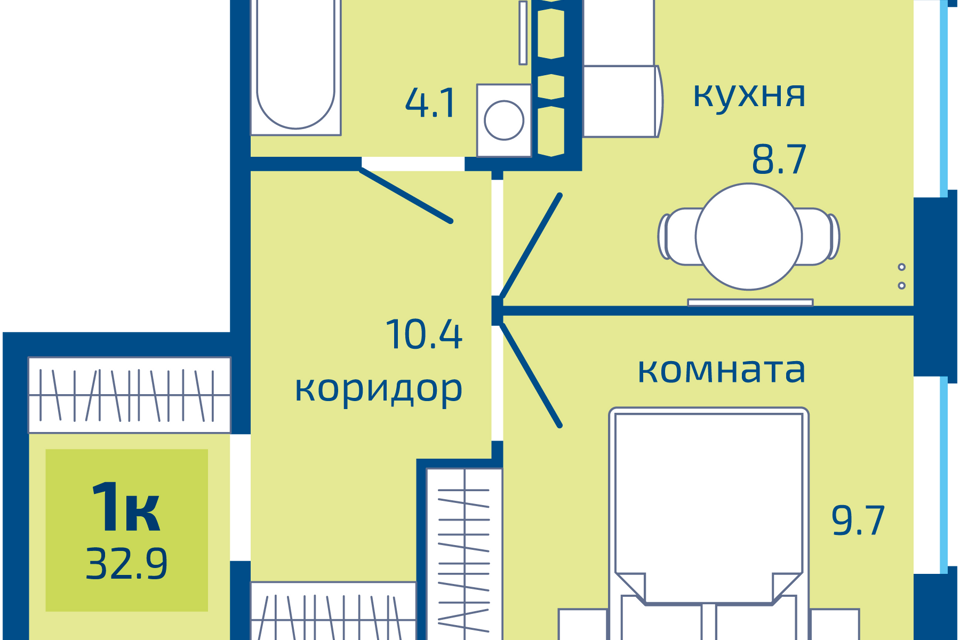квартира г Пермь ул Целинная 59 городской округ Пермь фото 1