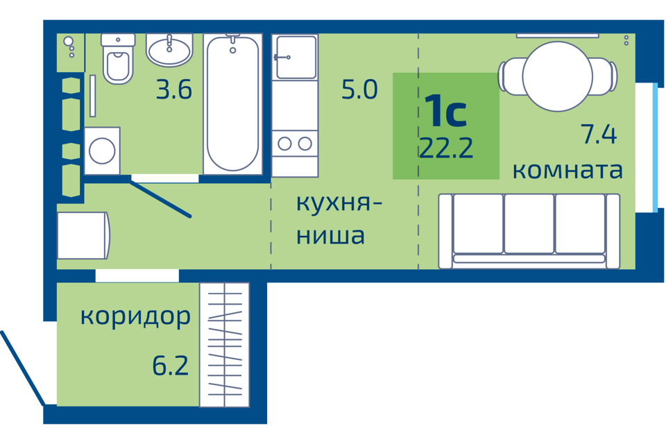 квартира г Пермь ул Целинная 59 городской округ Пермь фото 1