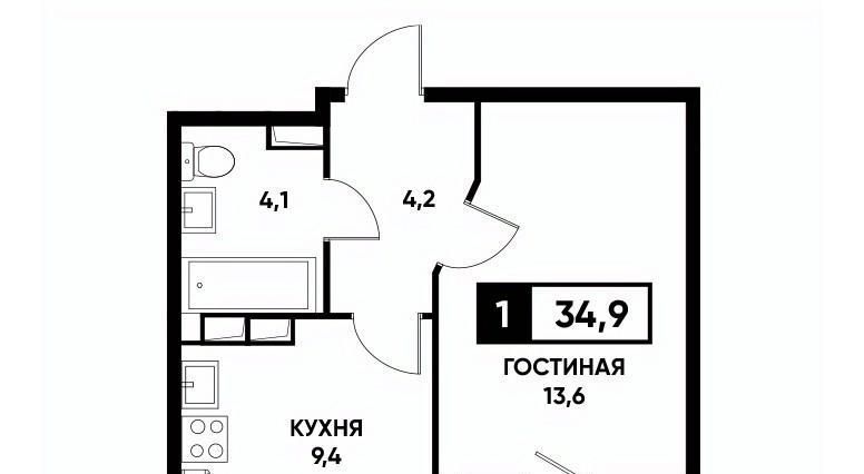 квартира г Ставрополь р-н Промышленный ул Николая Голодникова 7 фото 1