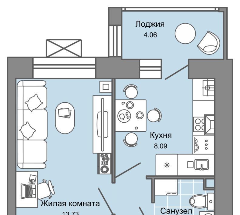 квартира г Ульяновск р-н Заволжский Новый Город ЖК «Дивный сад» 10 7-й кв-л, сад фото 1