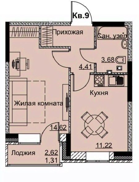 квартира г Ижевск р-н Ленинский Строитель ЖК «Притяжение» жилрайон, 6-й мкр фото 2