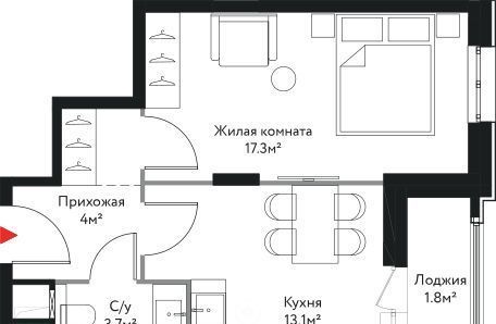 квартира г Москва метро Сокольники ул Краснобогатырская 38к/4 фото 1