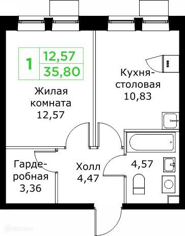 квартира г Мытищи микрорайон имени Г. Т. Шитикова, городской округ Мытищи фото 1