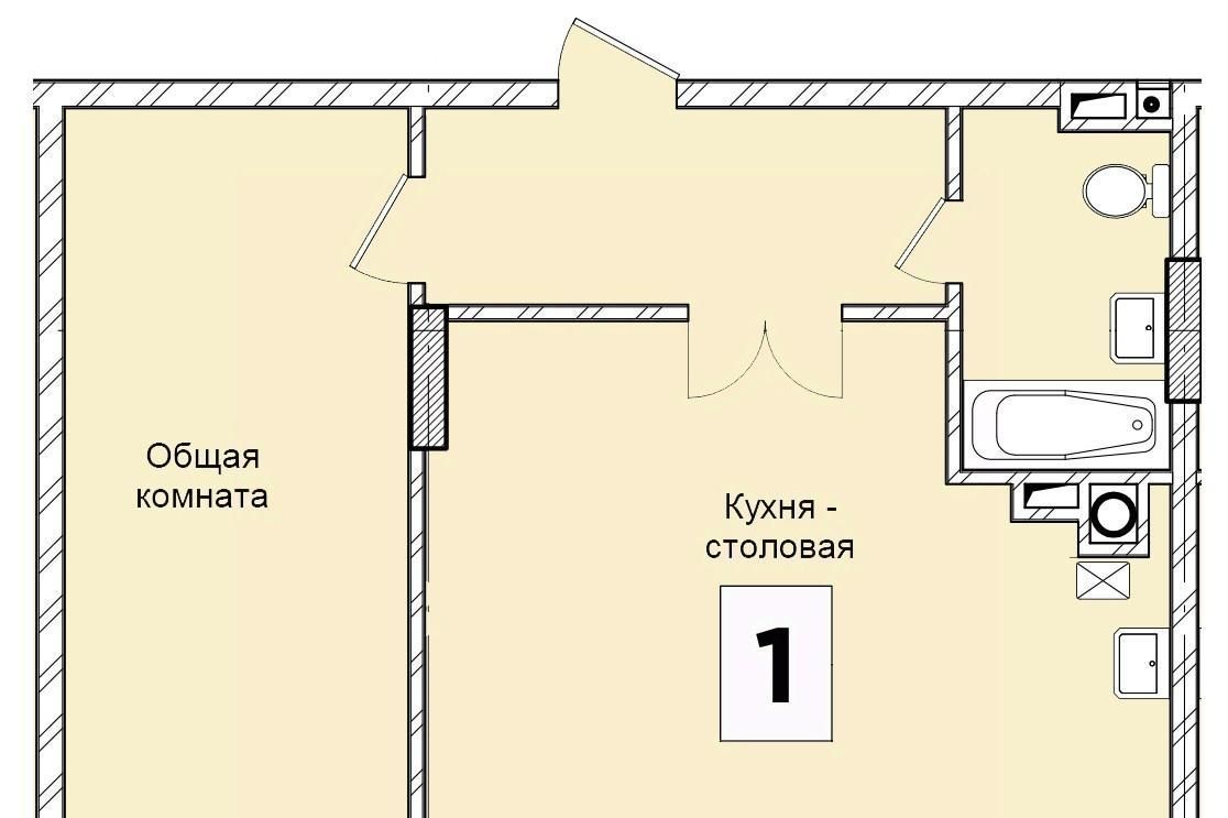 квартира г Якутск ЖК «Атмосфера» фото 1