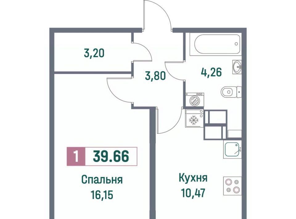 квартира р-н Всеволожский г Мурино пр-кт Ручьевский 1/24 Девяткино фото 1