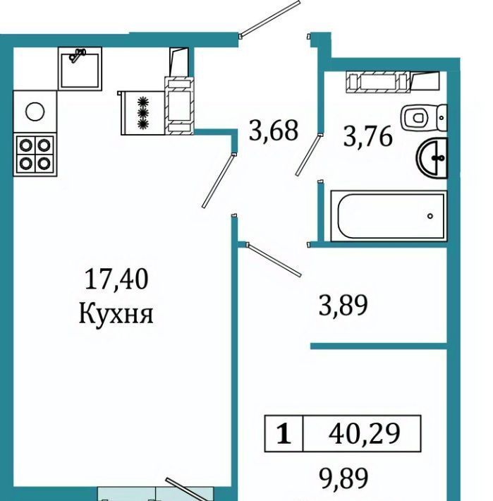 квартира р-н Всеволожский г Мурино ул Екатерининская 16/5 Девяткино фото 1