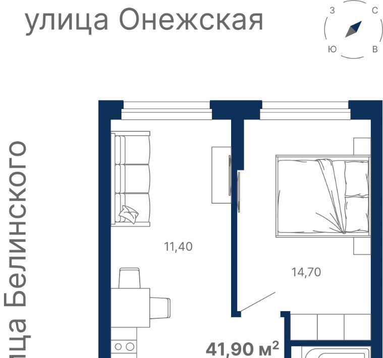 квартира г Екатеринбург Ботаническая ул Онежская 4 фото 1