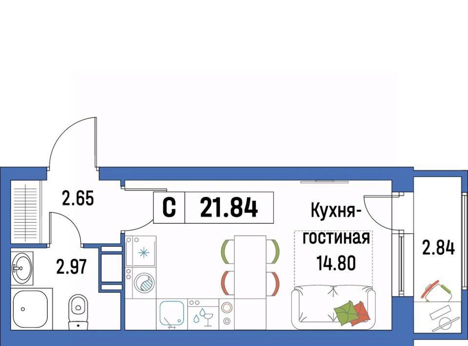 квартира р-н Всеволожский г Мурино ЖК «Урбанист» Девяткино фото 1