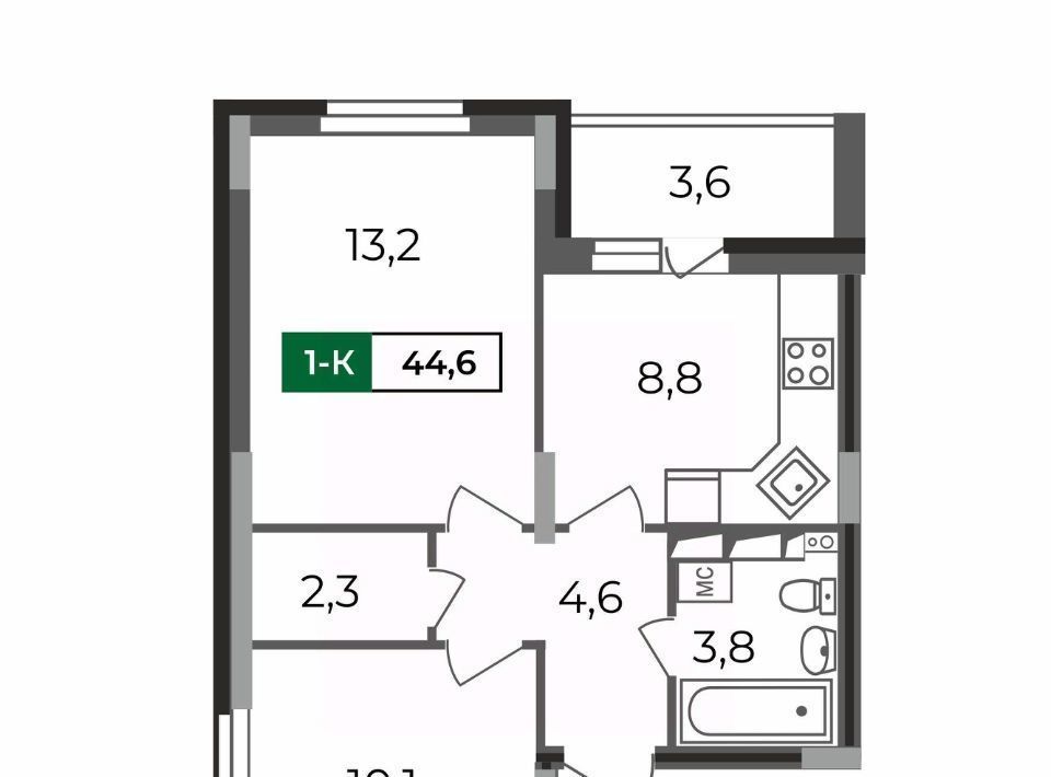 квартира г Владимир р-н Октябрьский б-р Сталинградский 5 фото 1