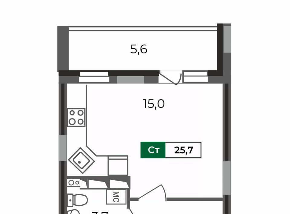 квартира г Владимир р-н Октябрьский б-р Сталинградский 5 фото 1