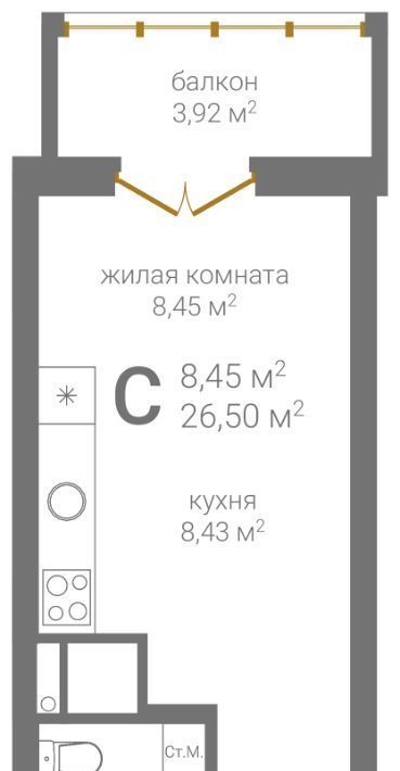 квартира г Нижний Новгород Горьковская ул 2-я Оранжерейная фото 2