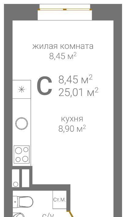 квартира г Нижний Новгород Горьковская ул 2-я Оранжерейная фото 2