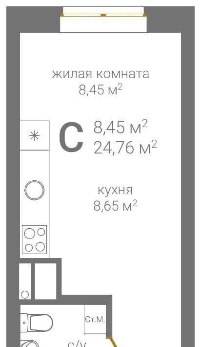 квартира г Нижний Новгород Горьковская ул 2-я Оранжерейная фото 2