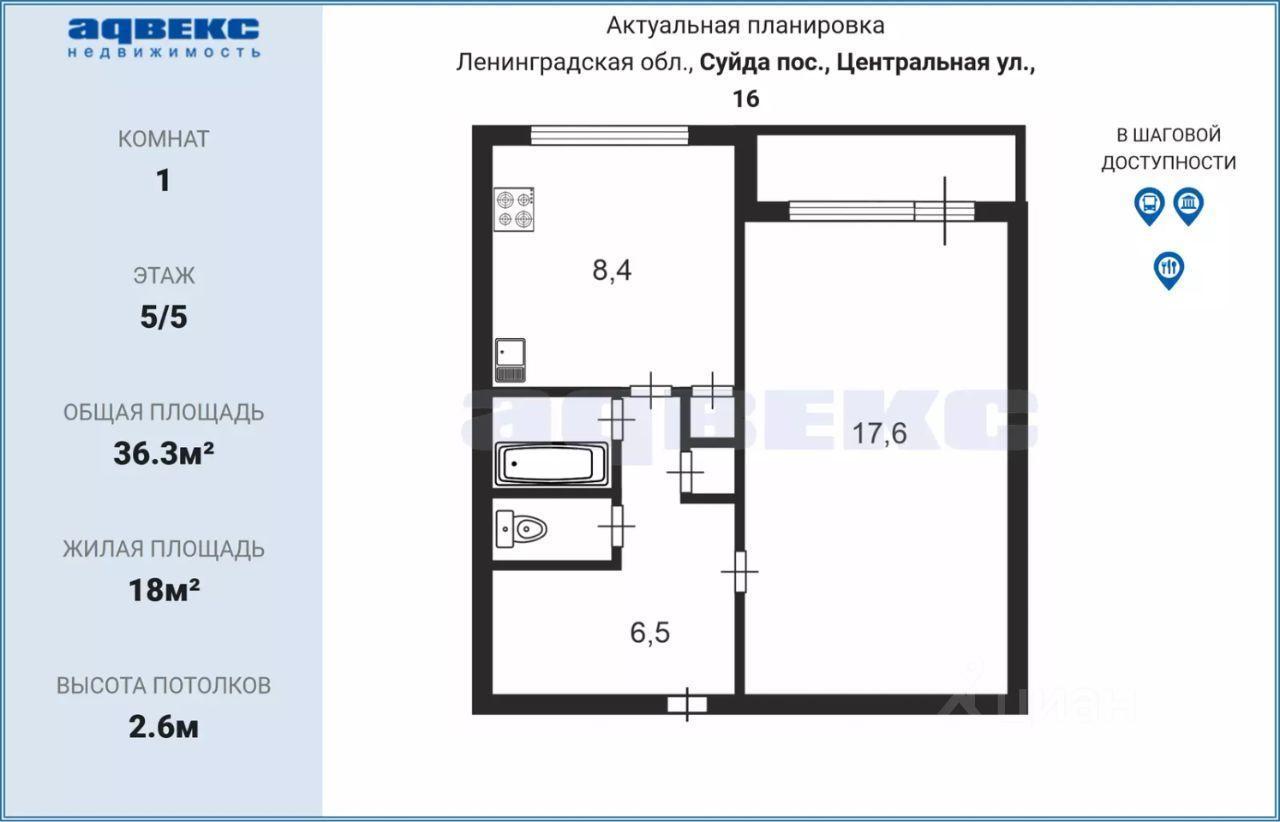 квартира р-н Гатчинский п Суйда ул Центральная 16 Кобринское сельское поселение, Большие Колпаны фото 1