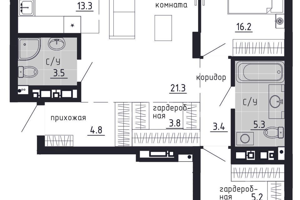 квартира г Пермь ул Газеты Звезда 5 городской округ Пермь фото 1