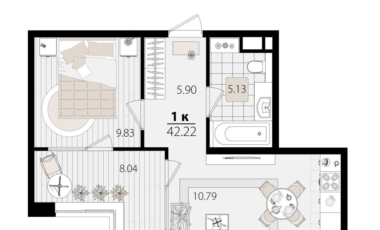 квартира г Краснодар р-н Карасунский ул Сормовская 1/3 фото 1