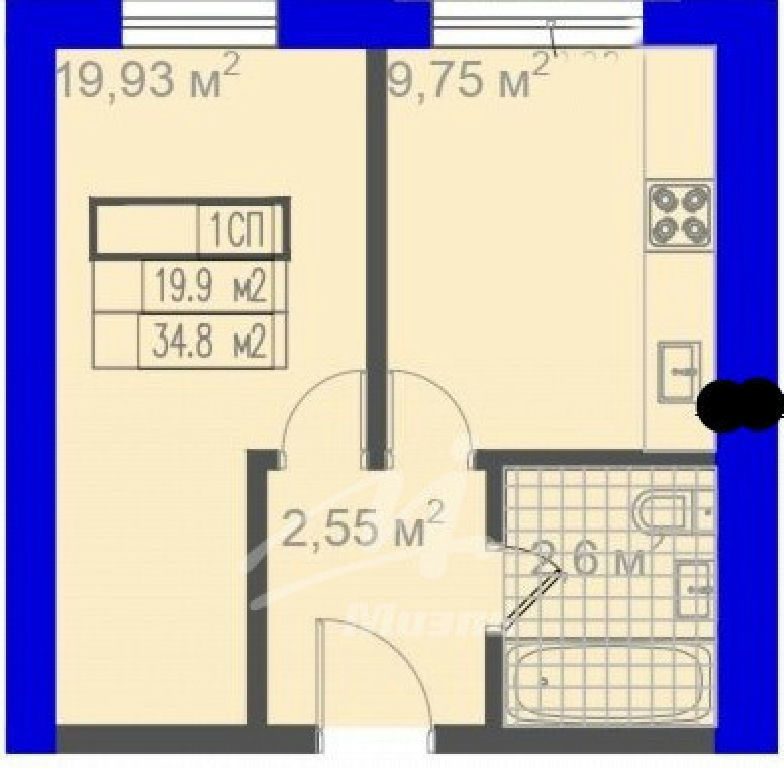 квартира г Москва метро Текстильщики б-р Волжский 114а фото 11