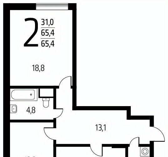 квартира г Москва п Десеновское ул 3-я Нововатутинская 15к/1 метро Ольховая фото 1