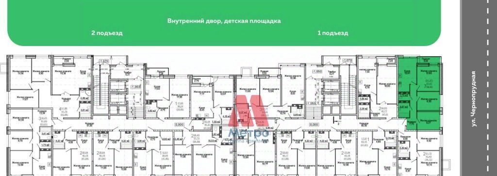квартира г Ярославль р-н Фрунзенский ЖК «АЭРОПАРК» фото 4