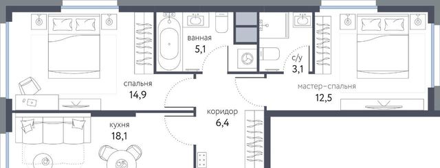 метро Бульвар Рокоссовского ЖК «Сиреневый парк» фото