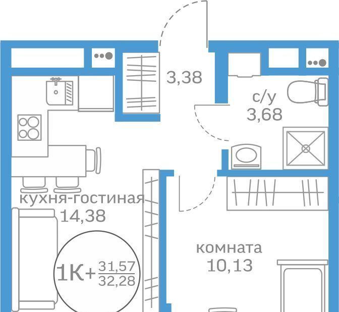 квартира г Тюмень р-н Калининский ул Краснооктябрьская 16 фото 1