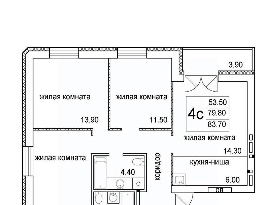 квартира г Новосибирск Речной вокзал ул 2-я Высокогорная фото 1