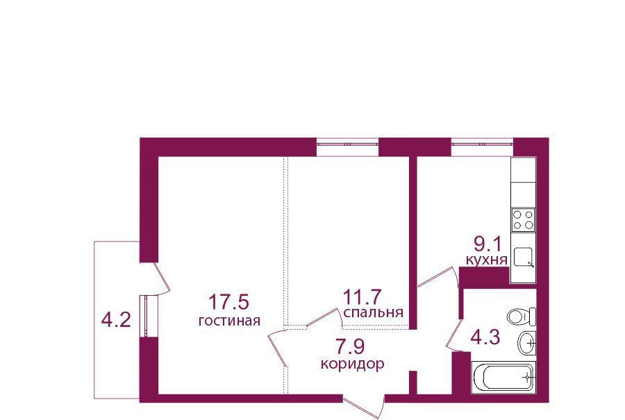 квартира г Иркутск р-н Правобережный мкр Топкинский ЖК «Видный-3» фото 1