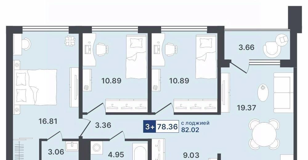 квартира г Тюмень р-н Калининский ул Ставропольская 1 фото 1