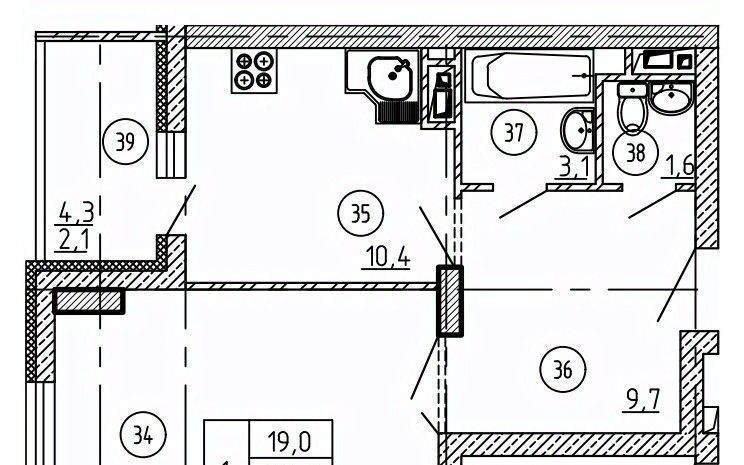 квартира г Воронеж р-н Коминтерновский ул Историка Костомарова 46/8 фото 1