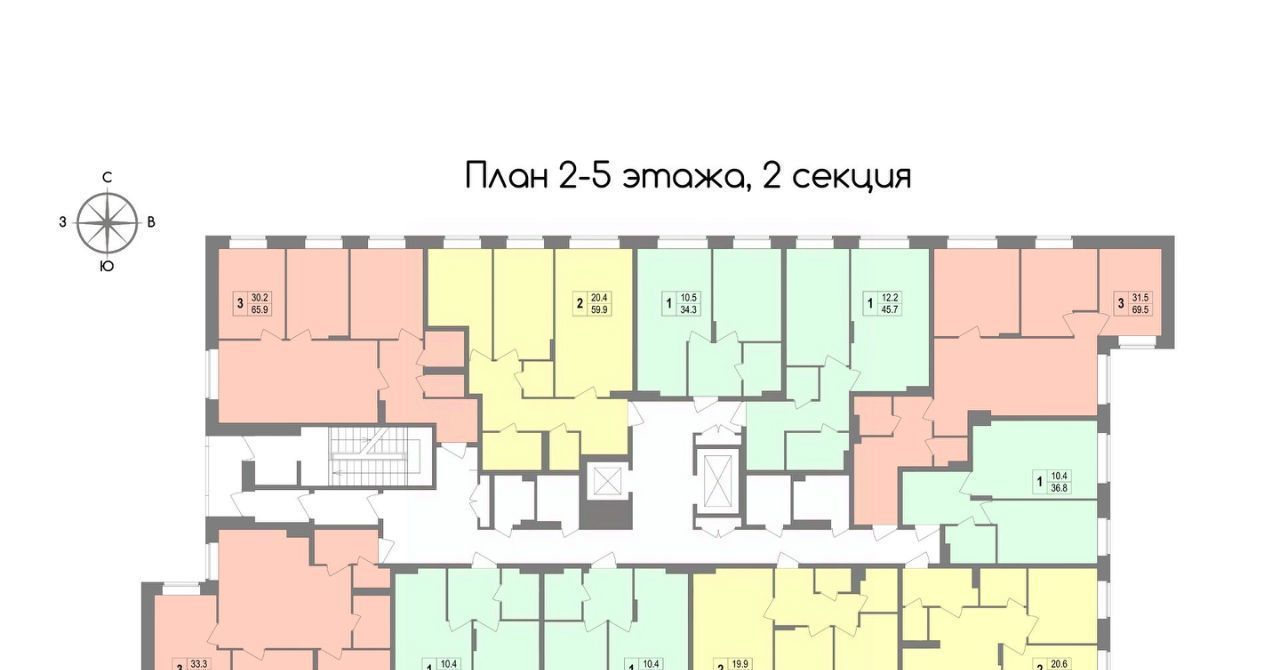 квартира г Тула п Западный 2-й ул Маяковского 39 п Скуратовский р-н Центральный фото 2