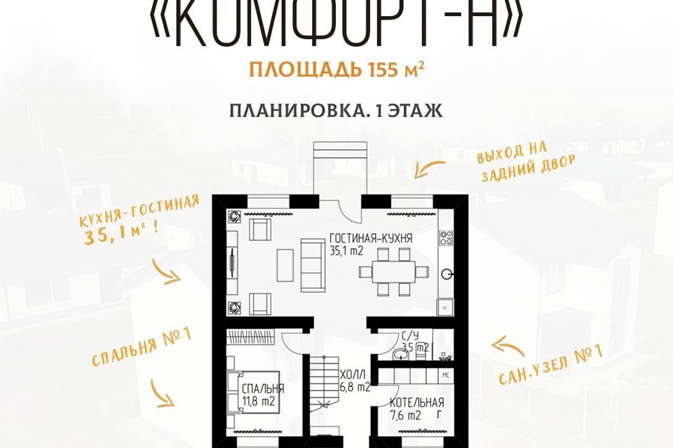 дом г Магнитогорск городской округ Магнитогорск, коттеджный посёлок Светлый фото 2