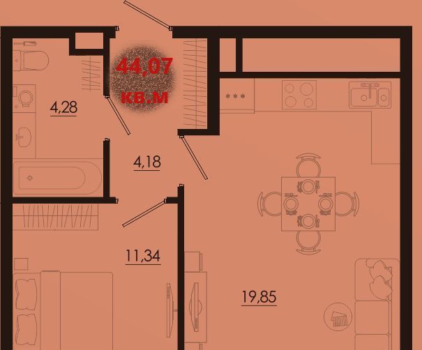 квартира г Рязань р-н Железнодорожный ш Московское 2 фото 1