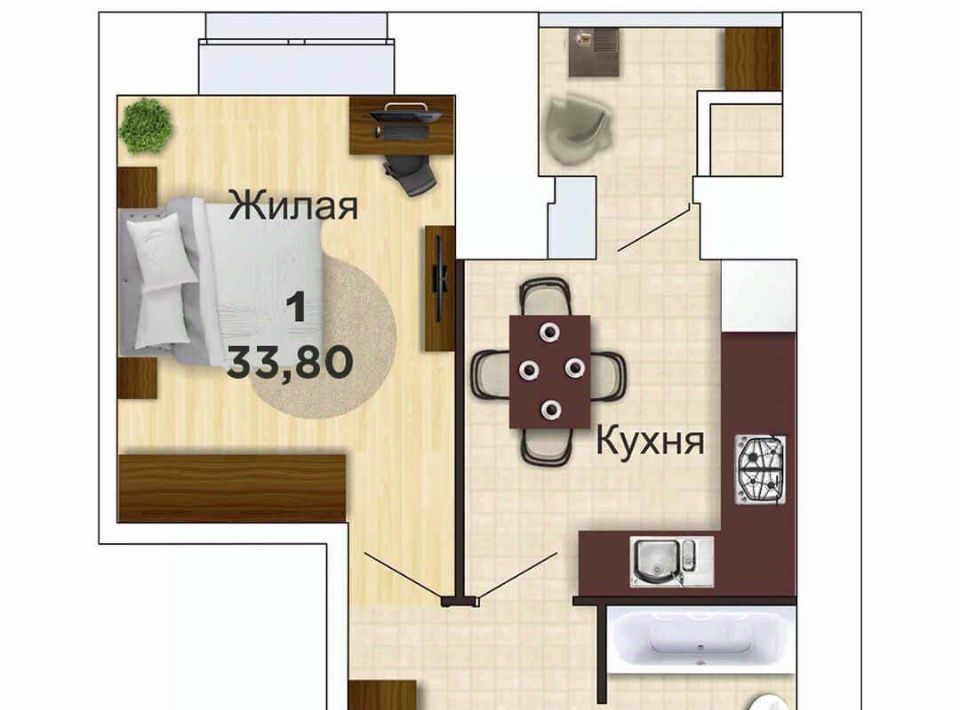 квартира г Рязань р-н Октябрьский мкр Олимпийский городок 4 фото 1