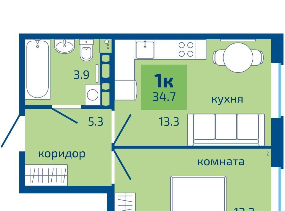 квартира г Пермь р-н Мотовилихинский ул Старшего лейтенанта Гачегова фото 1