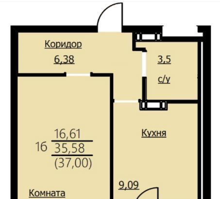 квартира г Ярославль р-н Заволжский ул Красноборская 32 фото 1