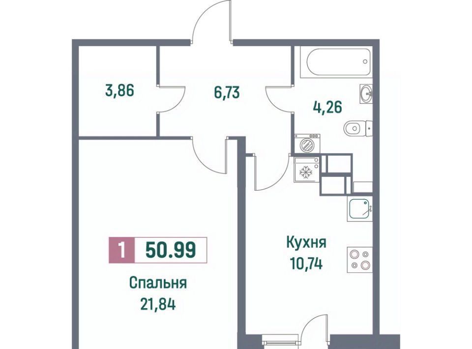 квартира р-н Всеволожский г Мурино пр-кт Ручьевский 1/24 Девяткино фото 1