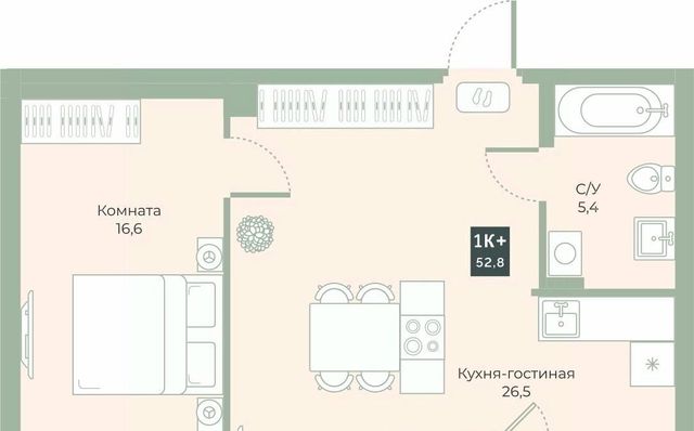 квартира мкр 6а п Заозерный жилрайон фото