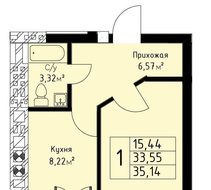 квартира г Калининград р-н Московский ул Аллея смелых 204к/1 фото 1