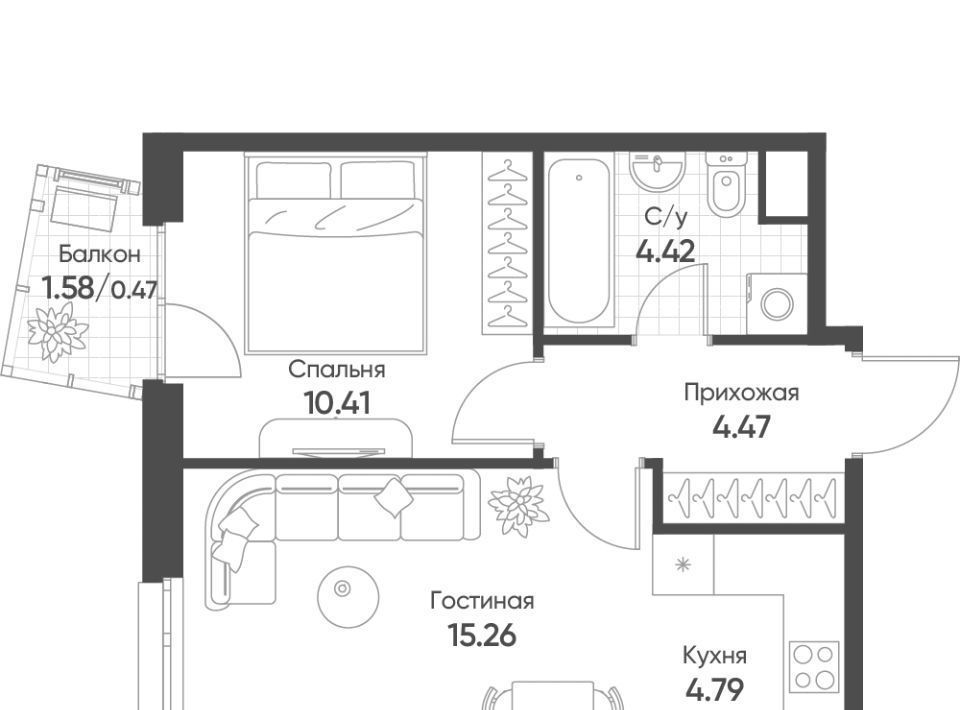 квартира г Казань Козья слобода ЖК Счастье в Казани фото 1