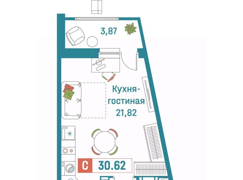 квартира р-н Всеволожский г Мурино ЖК «Графика» Девяткино фото 1