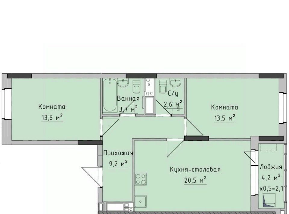 квартира г Ижевск р-н Октябрьский ул Холмогорова 89 фото 1