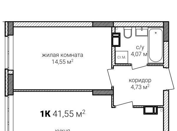 квартира г Нижний Новгород Горьковская ЖК Зенит-2 фото 1