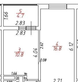 квартира г Краснодар р-н Прикубанский ул им. Кирилла Россинского 3/1 фото 5