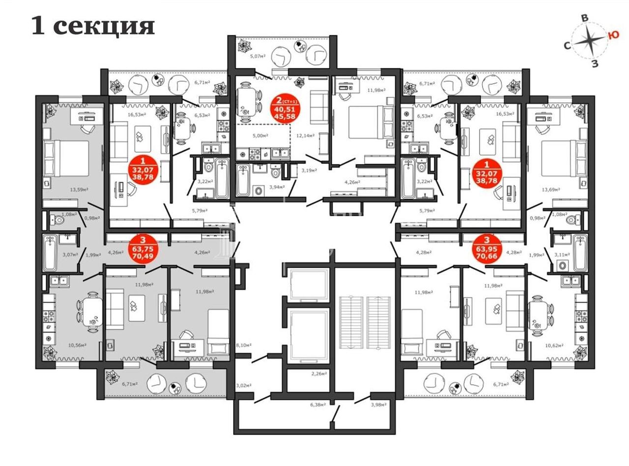 квартира г Тюмень ул Алматинская 4 фото 3