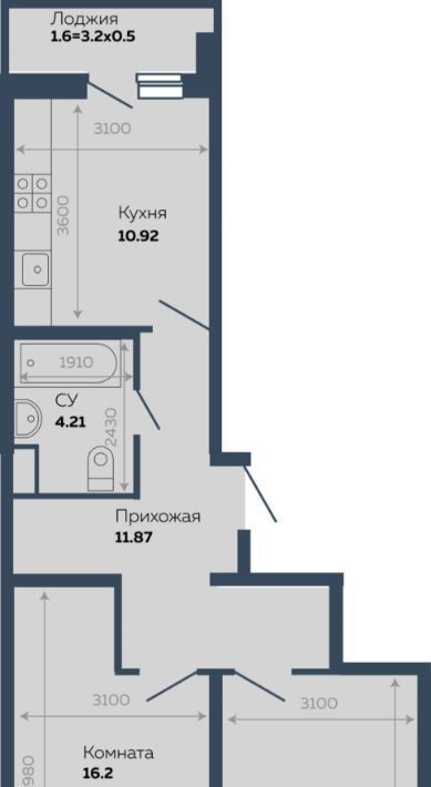 квартира г Краснодар р-н Прикубанский ул Героев-Разведчиков 11/3 фото 1