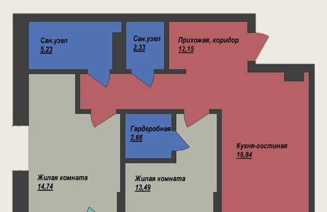 квартира г Ханты-Мансийск ул Объездная 57 фото 1