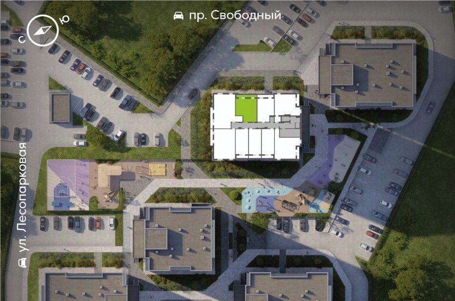 квартира г Красноярск р-н Октябрьский пр-кт Свободный 1 фото 3
